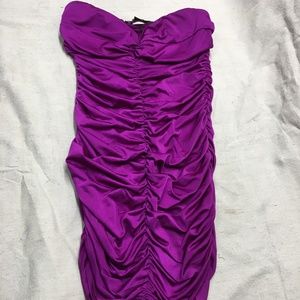 Forever 21 Purple Strapless Dress